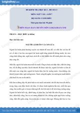 Đề thi học kì 2 Văn 7 Cánh diều - Đề số 13